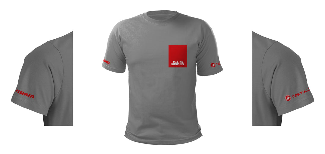 inGamba Light Gray Men's T-Shirt Casual Clothing Castelli
