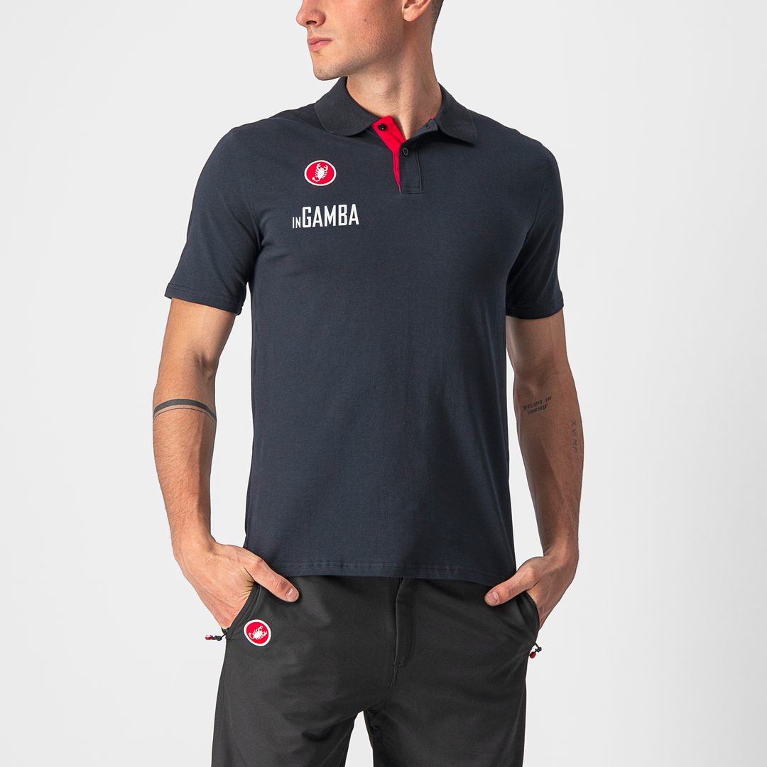 inGamba Race Day Polo Black Casual Clothing Castelli