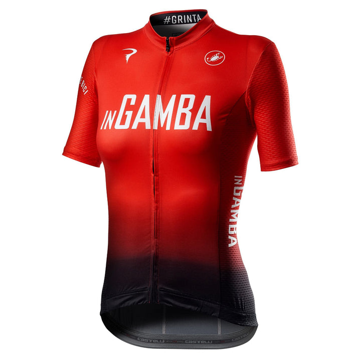inGamba Women's Competizione Red&Black Short Sleeve Jersey clothing Castelli