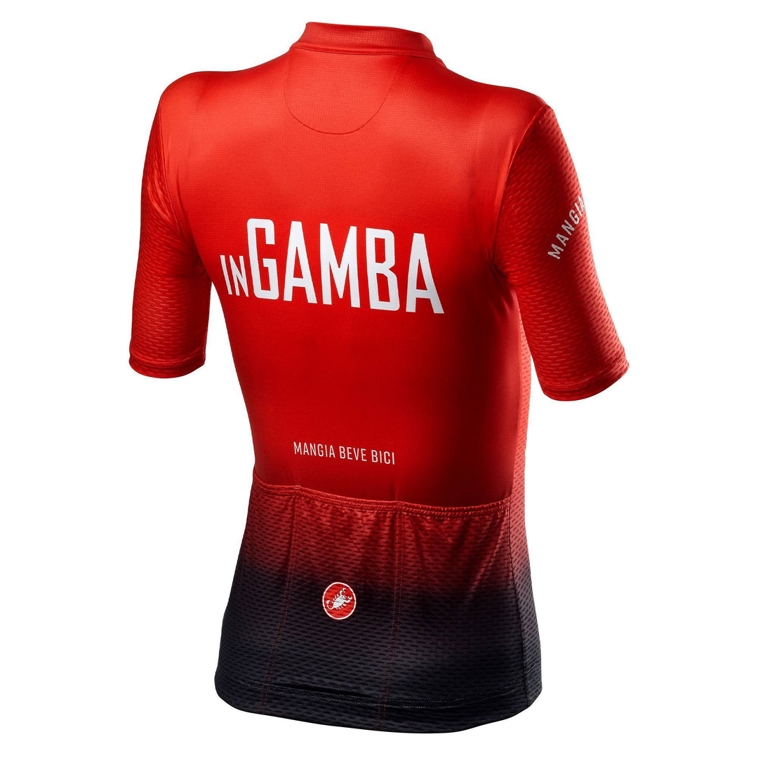 inGamba Women's Competizione Red&Black Short Sleeve Jersey clothing Castelli