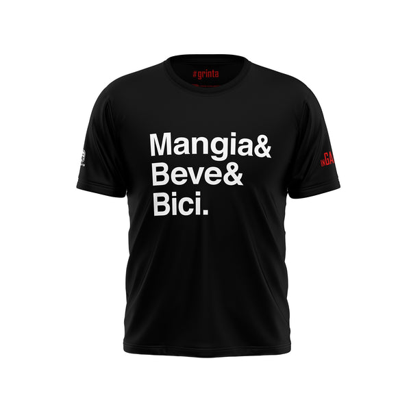 inGamba T-Shirt Women’s "Mangia&Beve&Bici" Casual Clothing inGamba 