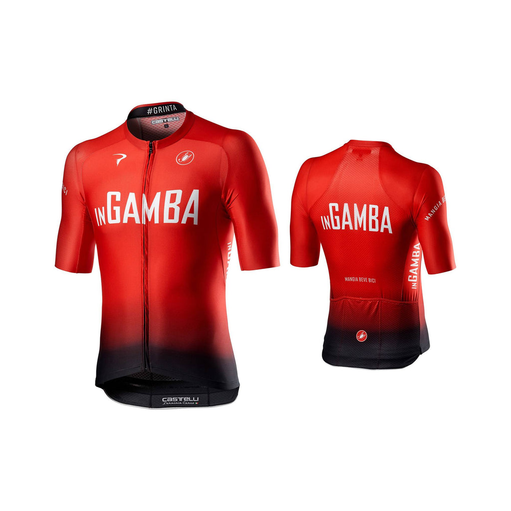 inGamba Men's Aero Race 6.0 Short Sleeve Red&Black Jersey Cycling Clothing Castelli 