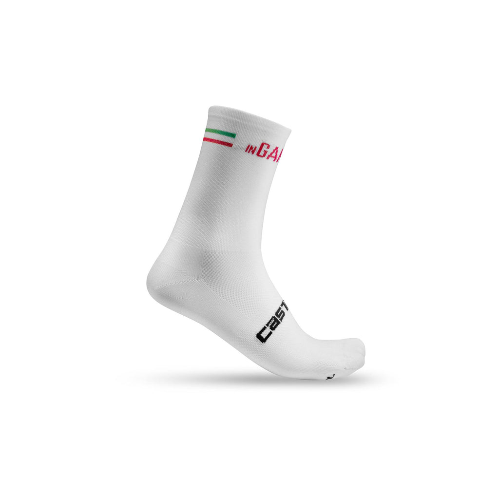 inGamba Rosso Corsa White Socks Cycling Clothing Castelli 