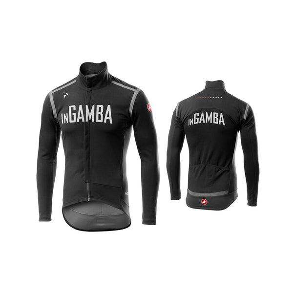 Castelli for inGamba Men's Perfetto RoS Long Sleeve Black Jersey Cycling Clothing Castelli 