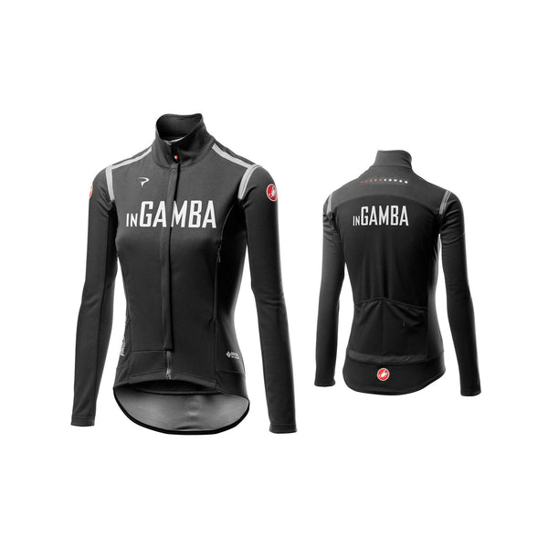 Castelli for inGamba Women's Perfetto RoS Long Sleeve Black Jersey Cycling Clothing Castelli 
