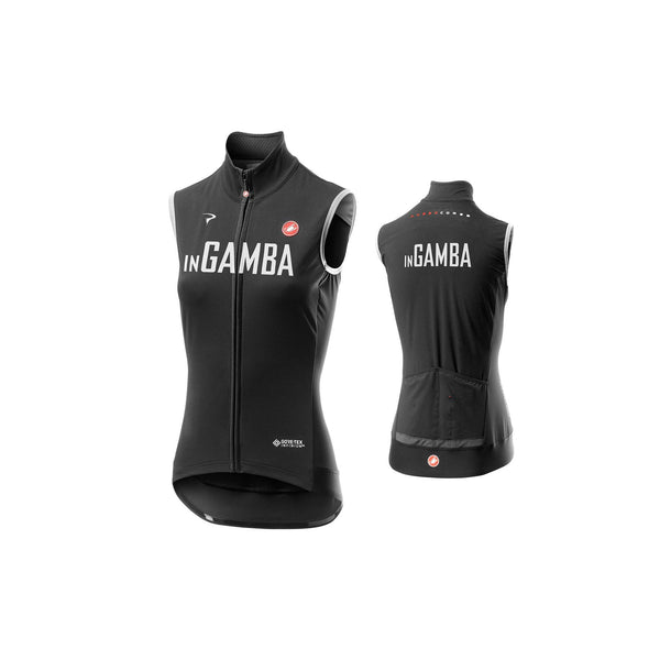 Castelli for inGamba Women's Perfetto RoS Black Vest Cycling Clothing Castelli 