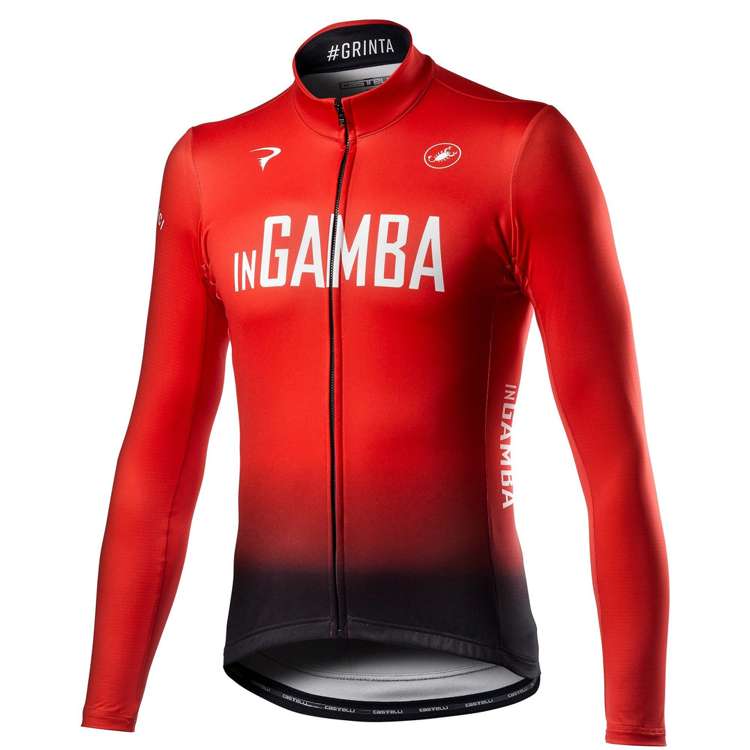 inGamba Men's Thermal Long Sleeve Red&Black Jersey clothing Castelli 