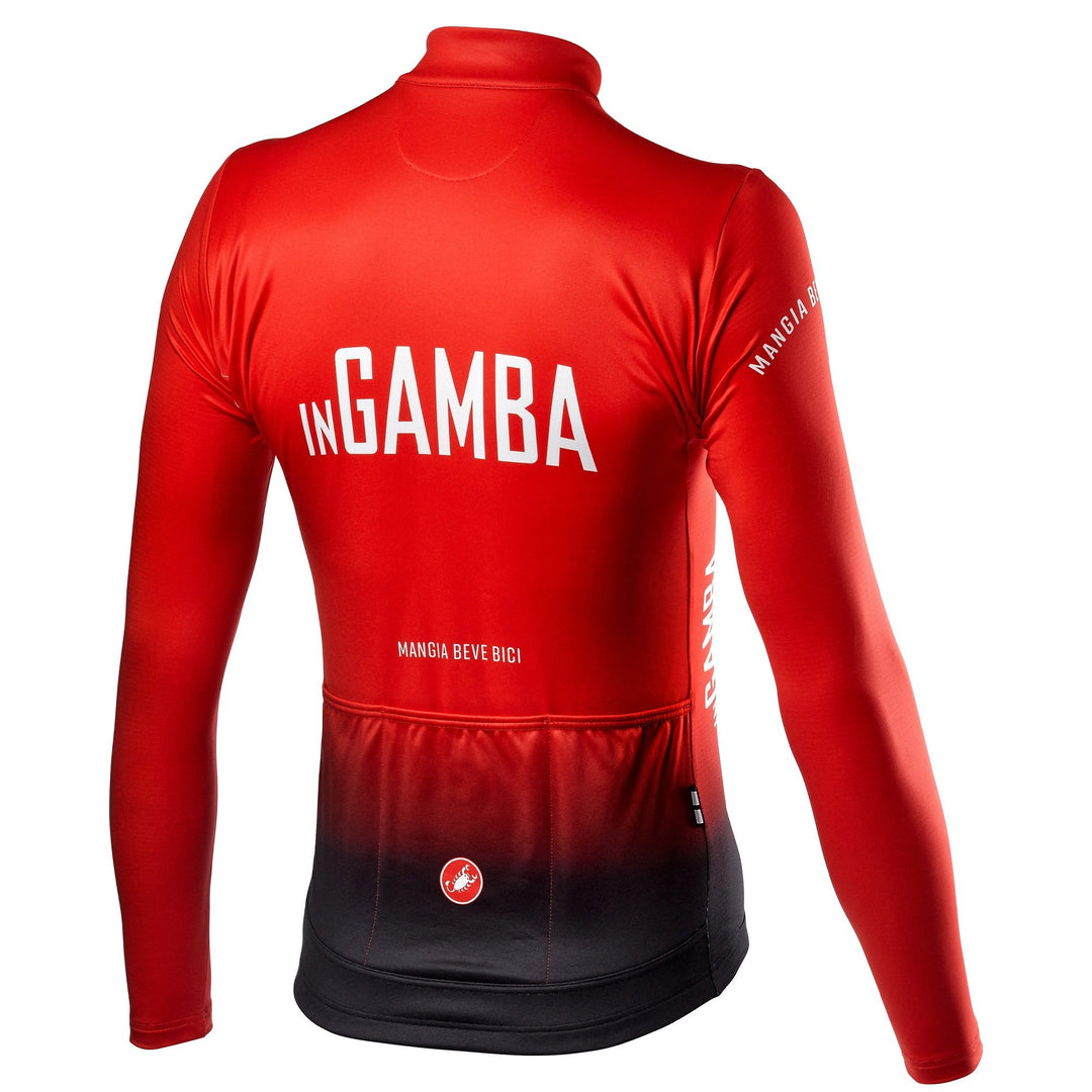 inGamba Men's Thermal Long Sleeve Red&Black Jersey clothing Castelli 