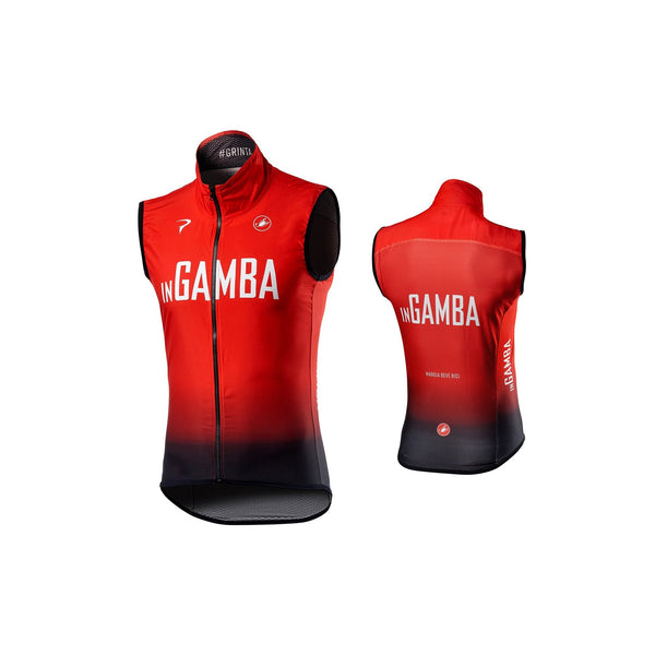 inGamba Men's Pro Light Wind Red&Black Vest Cycling Clothing Castelli 