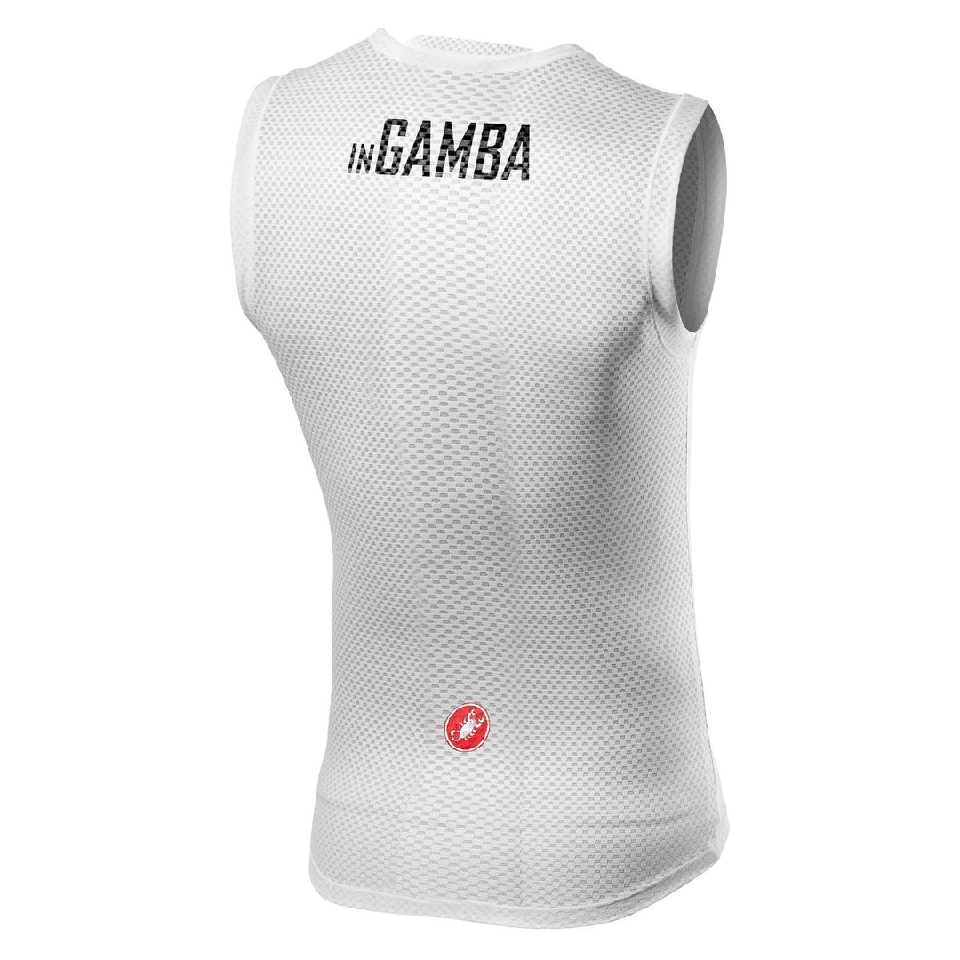 inGamba Unisex Pro Mesh Sleeveless White Grinta Base Layer clothing Castelli 