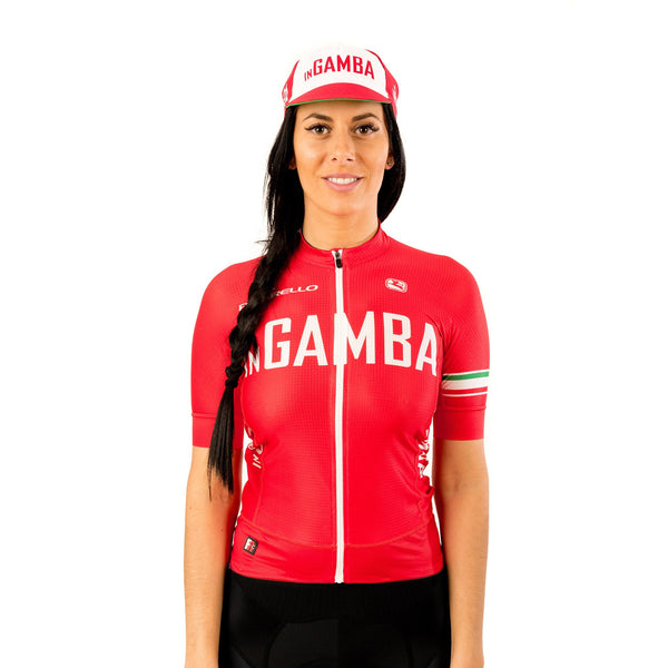 inGamba Red&White Cycling Cap Unisex Casual Wear Giordana 